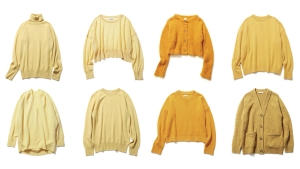 ELLIE トゲトゲニット YELLOW ラメ
