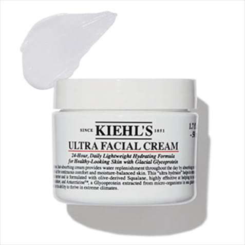 【4年間ずっと手放せない】キールズ クリーム UFC 49g 4,620円／KIEHL’S SINCE 1851　「30代になり肌が変化したときに出会い感動した保湿クリーム。とくに肌の調子が悪くなる季節の変わり目の必需品です。重たくない質感なのにしっかりうるおい、皮脂が気になるときにも使えます」（植木さん）【POINT】ベタつかない乳液のような軽いテクスチャーなのに、しっかりとうるおう保湿クリーム。寝る前に使えば、翌朝はふっくらとした肌に。