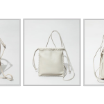 よく着る色に合うバッグ：「効きすぎないサイズ感の」白っぽいショルダー