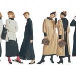 黒のニットワンピース｜ボトルネックのモヘアワンピで6スタイル