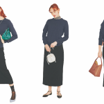 「同じ服でも見違える」これからの小物使い【3選】ニット＋スカートもこんなに変わる