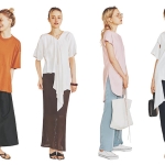細身のボトムに好都合「ヒップが隠れる」ワンピ未満のやわらかいTシャツ【4選】