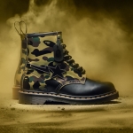 『ドクターマーチン』8ホールブーツ・12ヶ月連続コラボ第一弾は『A Bathing Ape®』