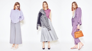 人目をひくおしゃれ配色。＂パープル×グレー＂で旬コーデにトライ