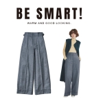 スニーカーに適したワイドパンツ「ウエストもキュッと締まって見える」仕掛けのあるハイウエスト