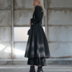 【明日なに着る？】「２枚で1枚」ドレープスカート