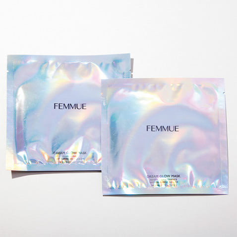 FEMMUE ドリームグロウマスク 右からRR、PF 〈ともに6枚入り〉 各4,620円／コスメキッチン