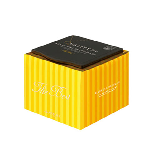 【毎日気負いなく使える】オールインワンシートマスク ザ・ベスト EX BOXタイプ 30枚入り 3,080円／クオリティファースト　「化粧水をゆっくり塗る時間がないので、大容量のフェイスマスクを愛用中。美容液がたっぷりでツヤのある肌に!」【POINT】ハリのある肌に仕上げる生コラーゲンや高濃度酵母、使い続けるほどにうるおいに満ちた肌へと導くベースアップモイストなど厳選された63種類もの美容液を配合したシートマスク。ストレッチの効いたシートで、顔にフィットしやすいのも魅力。