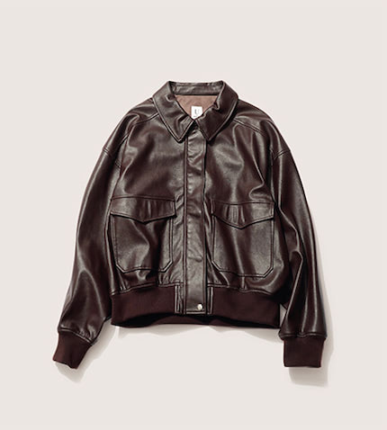 フェイクレザーブルゾン 23,100円／ユー バイ スピック＆スパン（ユー バイ スピック＆スパン 渋谷パルコ店）