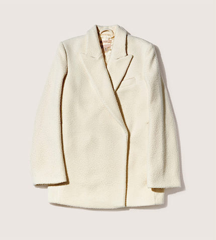 白ウールジャケット 16,999円／H&M（H&M カスタマーサービス）