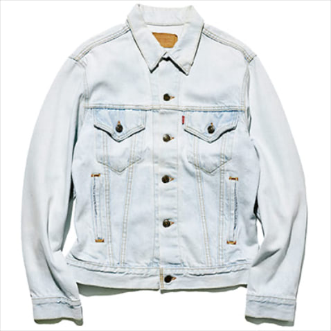 D.シャツのようにコンパクトな設計 。デニムジャケット 27,500円／Levi’s® Authorized Vintage（リーバイ・ストラウス ジャパン）　ほぼ白に近い清涼感。