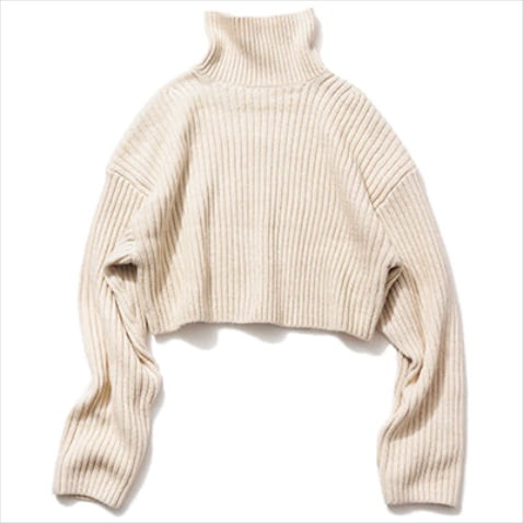 リブハイネックニット 3,999円／H&M（H&M カスタマーサービス）