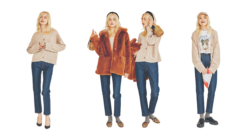 ワンピースのように捉えて足していくのが楽しくなる「デニムとニット」の単純でかわいいセット。そんな鉄板の組み合わせの幅がもっと広がる「あと１つ」のとり入れ方をご提案。小物・アウター・レイヤード、3つの着方別に「似合う」ベストなアイテムをトッピングして、お気に入りの組み合わせを再び新しく！