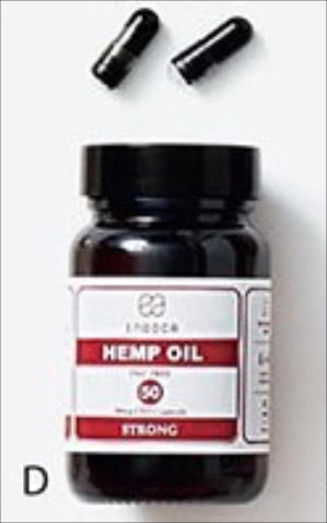 D.OIL SUPPLEMENT カプセルヘンプオイル 1500mg CBD（30カプセル入り） 21,600円／ENDOCA　「CBDオイルが入ったカプセルです。どんなサプリよりも眠りの深さが格段に上がる。加えて、食欲やメンタルなどの体内バランスを正してくれます」（スタイリスト／塚田さん）