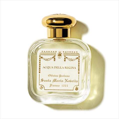 「16世紀に誕生した王妃の水」 アックア・デッラ・レジーナ 50mL 11,770円／サンタ・マリア・ノヴェッラ銀座　カテリーナ・ディ・メディチがアンリ２世に嫁ぐ際に、調合されたオーデコロン。