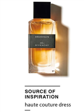 「オートクチュールの精神を具現化」ド ジバンシイ デザンヴォルト 100mL（一部店舗限定発売） 32,890円（２月1日より新価格）／パルファム ジバンシイ（LVMHフレグランスブランズ）　依頼主のために1着1着作られるオートクチュールのドレスのように、まとう人によって香り立ちが異なる唯一無二の香水。