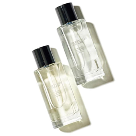 「憧憬される国際都市を香りに」〈右から〉オードパルファム ニューヨーク、ロンドン 各40mL 2,990円／ザラ カスタマーサービス　気軽に旅行に行けない今だからこそ楽しみたい世界各国の都市を演出したザラとジョー マローンのコラボ香水。ニューヨーク、ロンドンのほか、ベニス、ドバイ、マドリード、東京、上海、ソウルの全8種類。