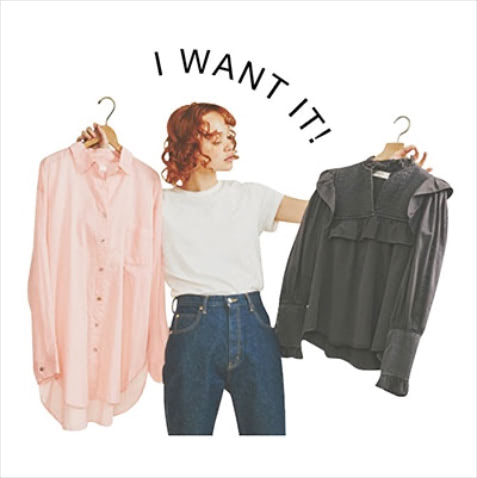 「春に着たいトップスを持ち込む」：白Tシャツ 6,380円、デニムパンツ 20,900円／ともにザ シンゾーン（Shinzone ルミネ新宿店）　漠然と新しいデニムを探そうとしても、色やサイズなど選択肢が多くて悩みがち。なにか目的があるほうが簡単です。たとえば、今ならまずトップスから選び、それを「どう着たいか」連想していくことで、おのずと必要な色や形が見えてきます。（樋口さん）