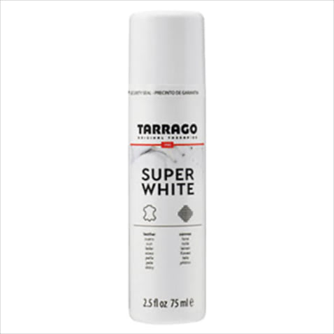【白い靴をキレイにするNO.1】  タラゴ スーパーホワイト 75mL 800円／ルボウ　「天然皮革、合成皮革、キャンバス地などあらゆる素材を白くする高純度顔料。黄ばみや黒ずみを白く補色し、細かい傷までもカバーしてくれます。1本あると安心です」（石津さん）