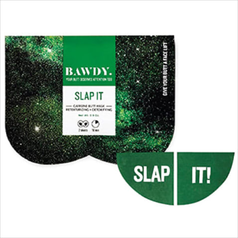 「ざらつきのないヒップを目指せる」 バウディ おしり専用シートマスク SLAP IT 1,980円／ROSEMARY　●デトックス効果があるといわれているカフェインを配合したNY発のお尻用マスク。座ることで負担をかけがちなお尻をみずみずしくなめらかな肌に誘導。