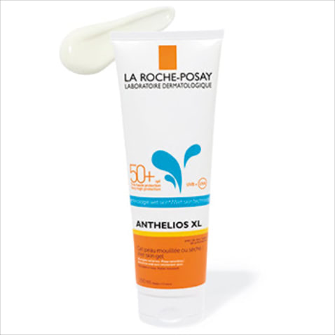 日焼け止めなのに 「肌が白くならない」 アンテリオス XL ウェットスキン 250mL SPF50+ PA++++ 4,400円／ラ ロッシュ ポゼ　●のびがよく軽い使用感。ジェルなので白くなりにくいのが特徴。水をはじくウェットスキンテクノロジーでぬれた肌の上からそのまま塗布してもOK。