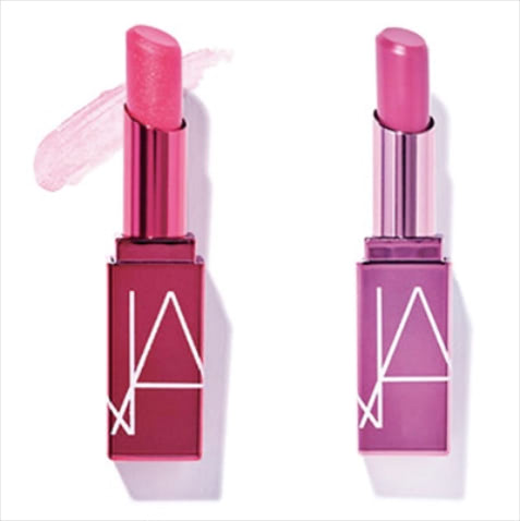 <LIP BALM> 「色というより潤いを補う」ミニ アフターグロー リップバームデュオ 01827（3/18限定発売予定） 3,080円／NARS JAPAN　人気色「1384」「1383」のミニサイズのセット。