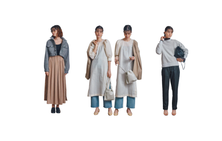 着回せるのはシンプルな服というのは当然。さらにもう一歩踏み込んで「シンプルであること以外の部分」に注目して選ばれた「不のないベーシック」アイテム。そんな視点で選ばれたアイテムが着回しにもたらすプラス効果をコーディネートの実例でご紹介。