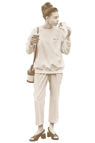 カジュアルなままにしない。 足し算のさじ加減を知っているから