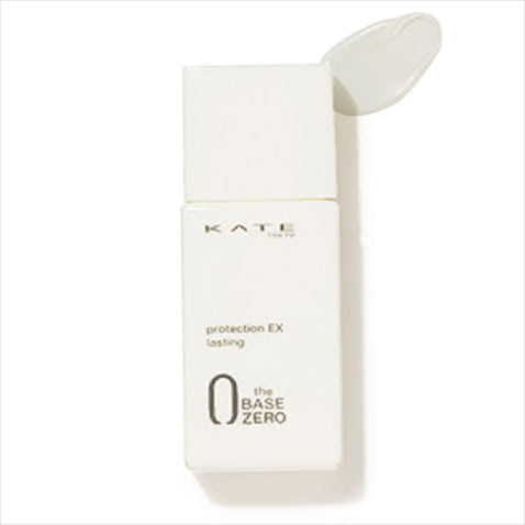 ☑一日中テカリを防止：  ケイト プロテクションエキスパート（ラスティング） 25mL SPF50++・PA+++ 1,540円（編集部調べ）／カネボウ化粧品　マットコートでベタつきのないさらりとした肌に誘導。チリやホコリの付着を防ぐプロテクション機能も兼ねそなえた一石二鳥の多機能下地。
