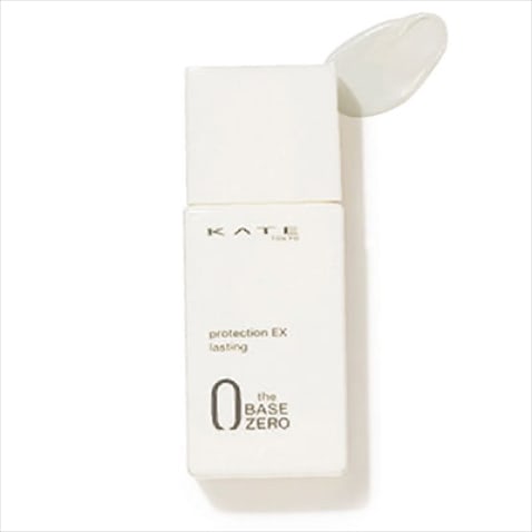 「一日中テカリを防止」 ケイト プロテクションエキスパート（ラスティング） 25mL SPF50++・PA+++ 1,540円（編集部調べ）／カネボウ化粧品　⚫︎マットコートでベタつきのないさらりとした肌に誘導。チリやホコリの付着を防ぐプロテクション機能も兼ねそなえた一石二鳥の多機能下地。