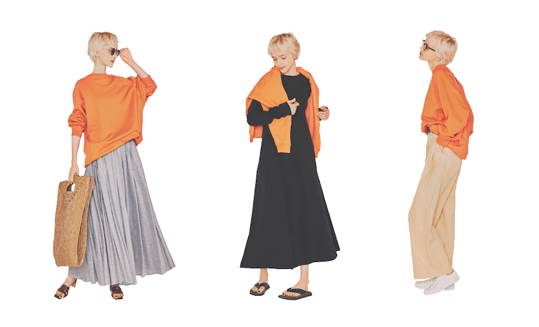 ただのシンプルに飽きたからといって、派手な服が着たいというわけでもない。そんなときは、「モノは変えず、色だけ変える」作戦を。アイテムも着方も単純に。カラーブロックだけで個性を語る術を、新たなレパートリーとして身につけたい。