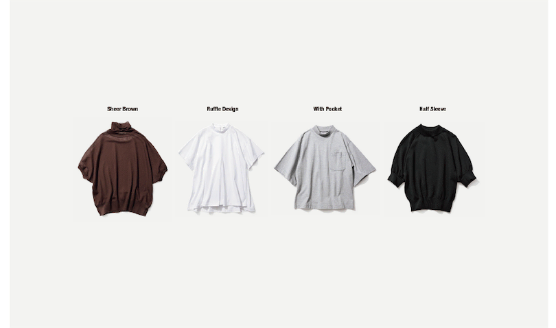 ほのかな光沢、甘い装飾、異素材MIXなど。＋αの特徴をそなえた半そでトップスは、Tシャツ同様の気楽さがありながら、手を加えずとも凝った見た目。単純なワンツースタイルを格上げできる「シンプルの中で」変化がつくタイプをご紹介。